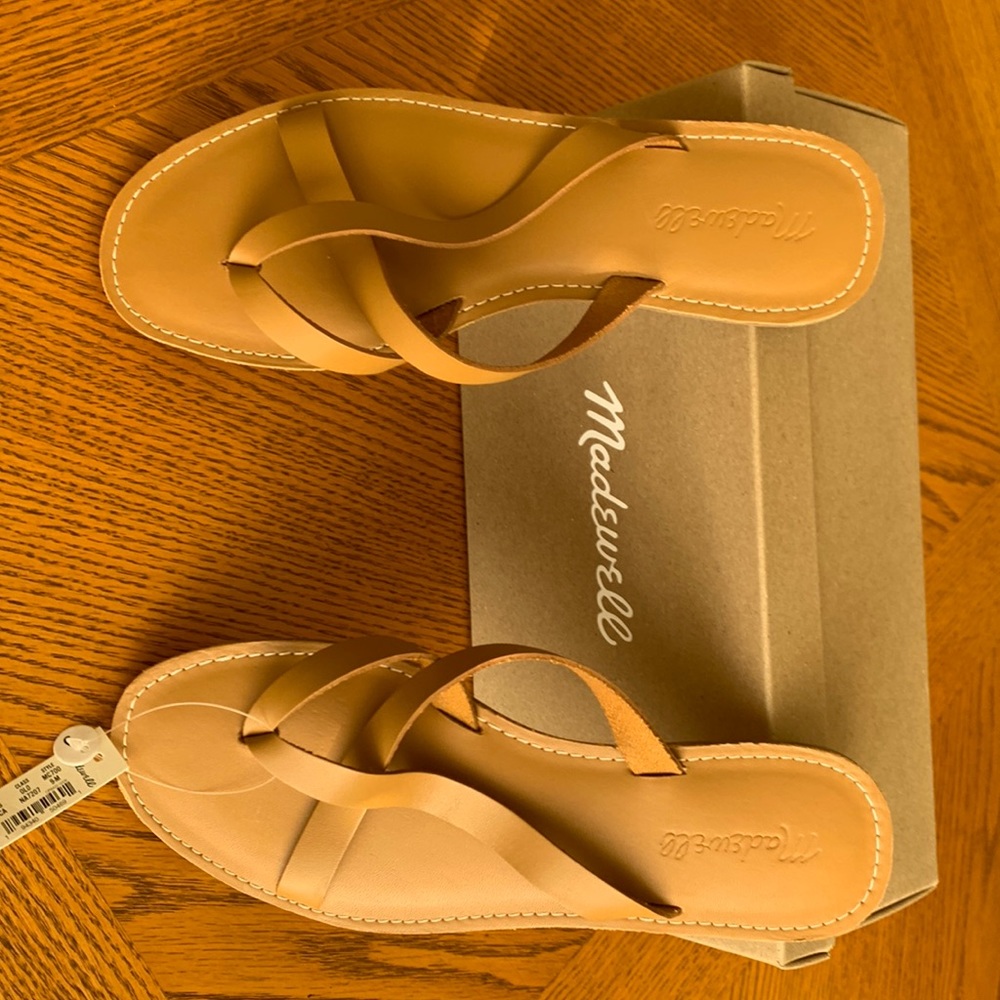 Madewell Leather Boardwalk Thong Sandal